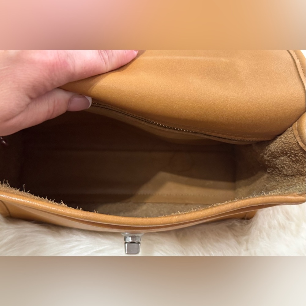Vintage COACH Costa Rica Court Bag 9870 Camel Leather Shoulder Crossbody #209 - Picture 14 of 16